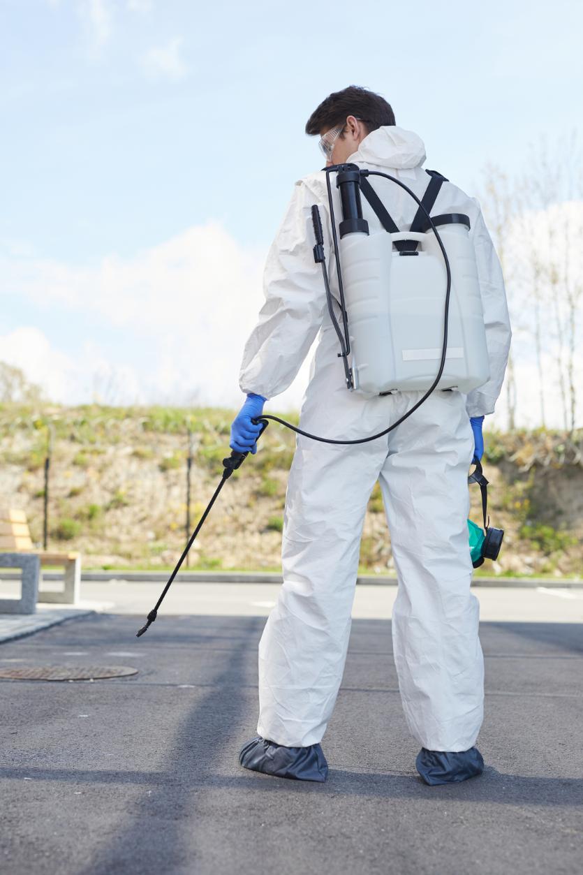 EverShield Exterminators pest control technician on duty in Salt Lake City